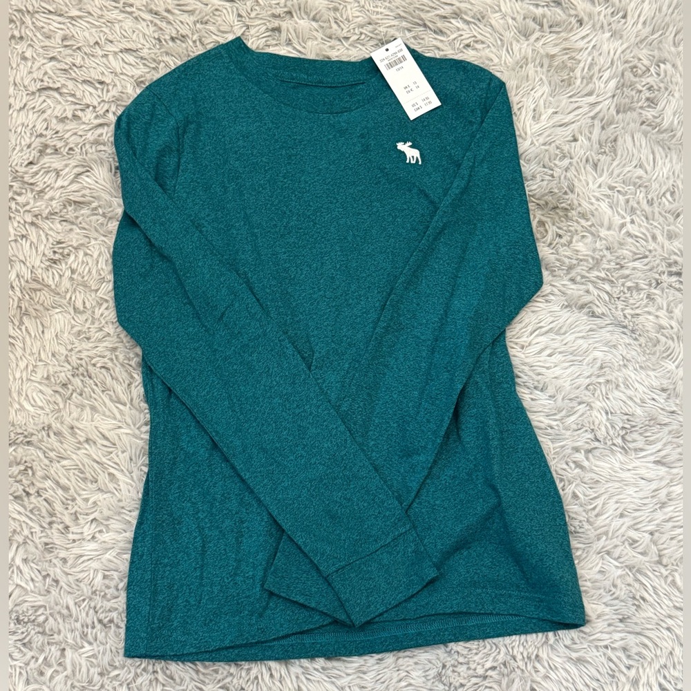 Abercrombie Kids Teal Crew Neck Top